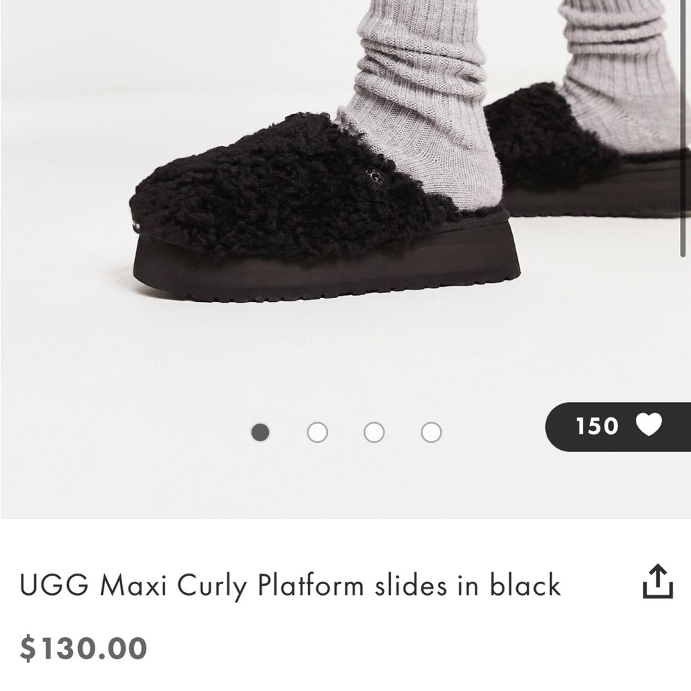 Ugg Maxi Curly Platform Slides - image 1